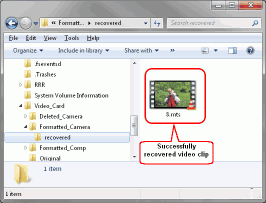 HD Video Recovery from SD cards: Video Recovery: Recovered Video Clip