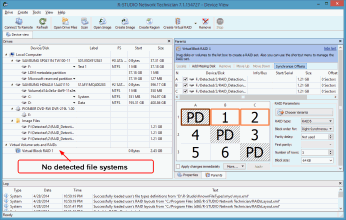 No detected file systems