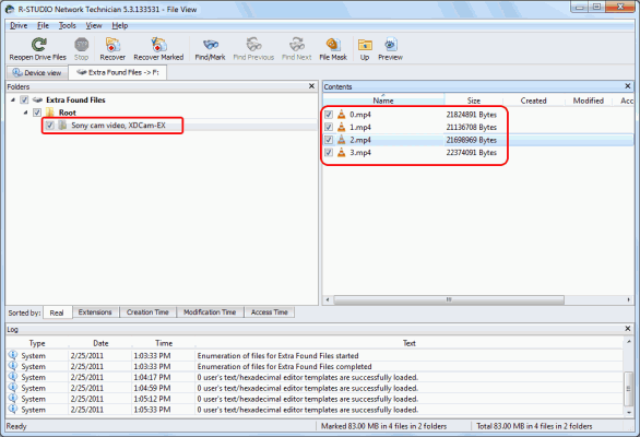 Creazione di un tipo di file noto personalizzato per R-Studio: file trovati extra