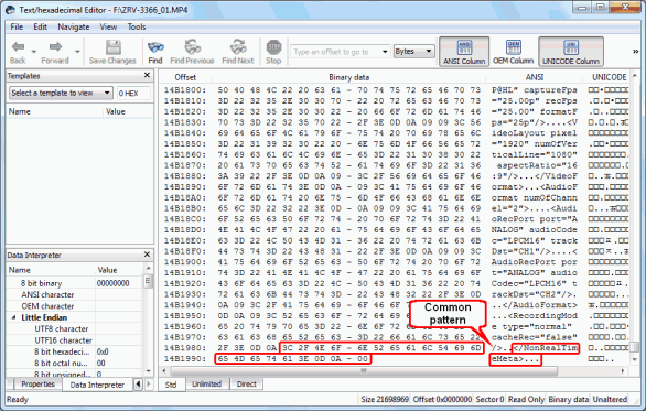 Creating a Custom Known File Type for R-Studio: File signature at the end of File 2