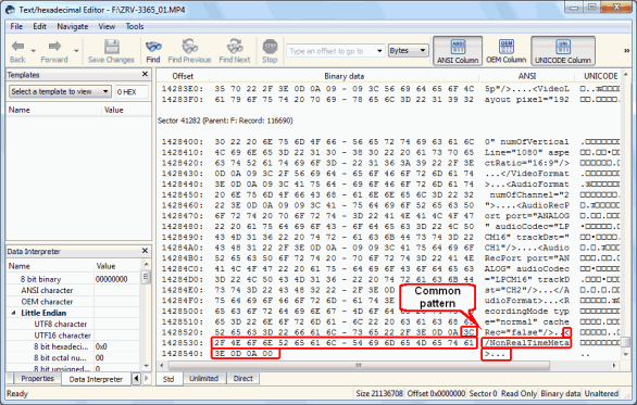 Creating a Custom Known File Type for R-Studio: File signature at the end of File 3