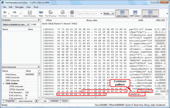 Creating a Custom Known File Type for R-Studio: File signature at the end of File 4