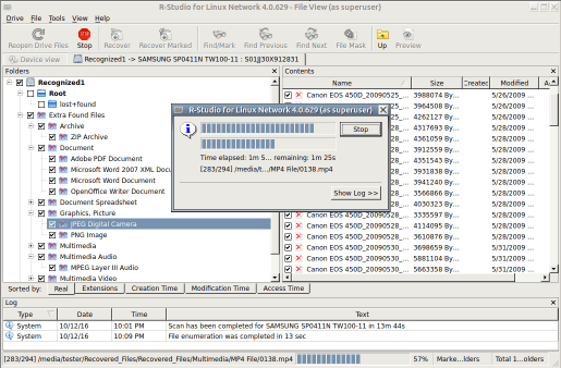 Proceso de recuperación de datos