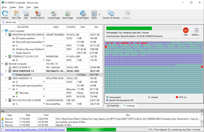 Процесс сканирования