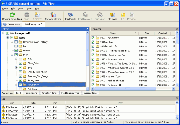 Folder/File Structure on the Remote Computer