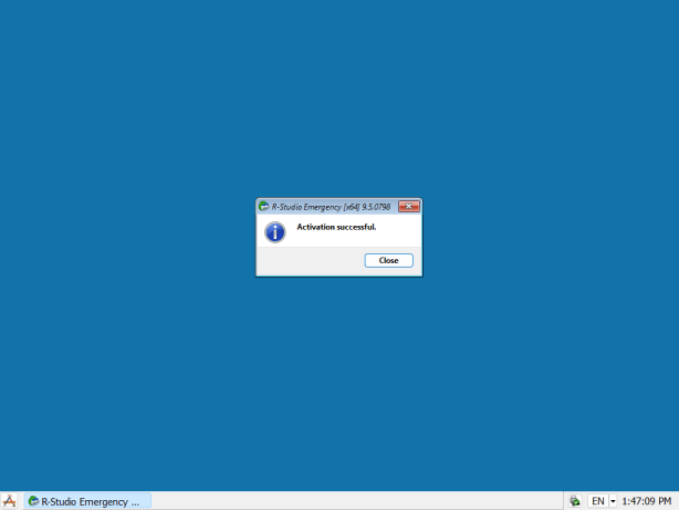 Activation successful