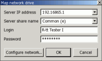 Manual netowrk configuration