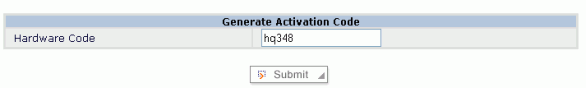 Activation code