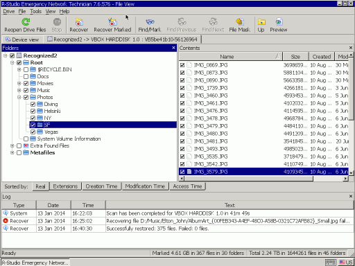 Dateien auf der alten Partition 2 gefunden