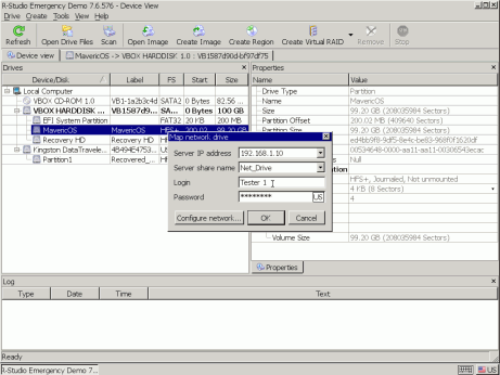 Boîte de dialogue Map network drive