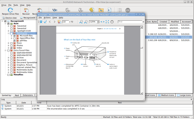 Vista previa de archivo de un archivo pdf