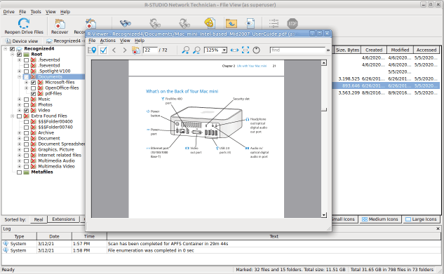 Anteprima del file per un file pdf