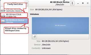 Virtual drive created by HDDSuperClone