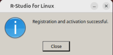 Registration successful