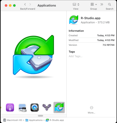 Start R-Studio for Mac
