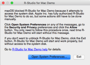 R-Studio warning message