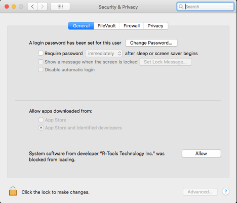 Security and Privacy preferences