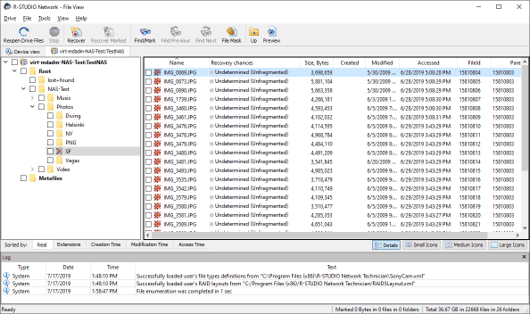 Dossier supprimé dans R-Studio