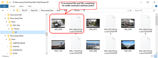 Recovered files