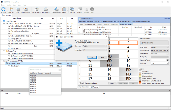 Conectando o RAID5 virtual ao sistema operacional do host