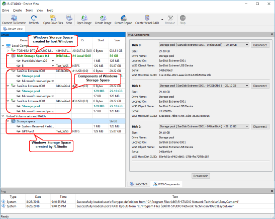 Espaço de armazenamento do Windows criado automaticamente