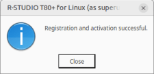 Registration and activation successful