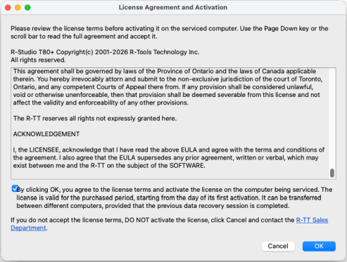 License Agreement
