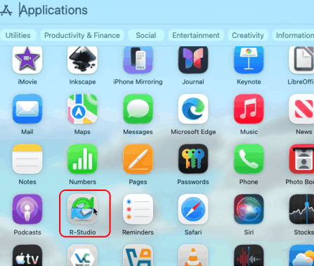 Start R-Studio for Mac