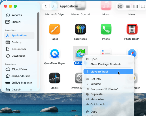 Removing R-Studio T80+ for Mac