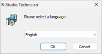 Language of the install process