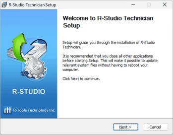 Setup wizard