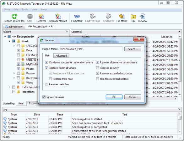 Déformatage de disque et récupération de RAID : Analyse de disque 7