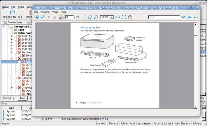 Visualizzatore di file in R-Studio