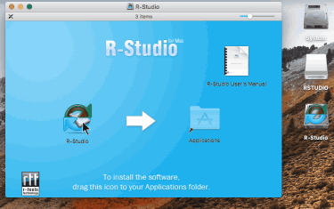 Ventana de instalación de R-Studio