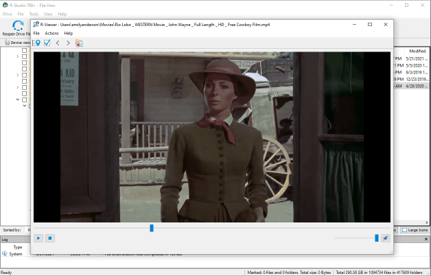 Vista previa de un archivo en Mac Mini