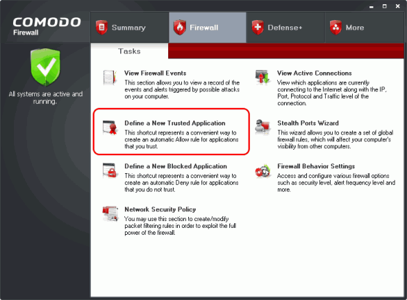 Recuperación de datos a través de internet: Configuración de COMODO