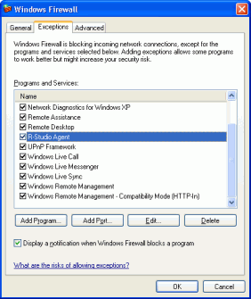 Recuperación de datos a través de internet: Configuración de firewall