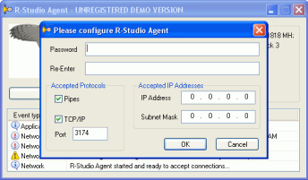 Recuperación de datos a través de internet: Configuración del agente