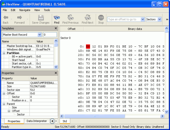 Logiciel de récupération de fichier: Éditeur texte/hexadécimal