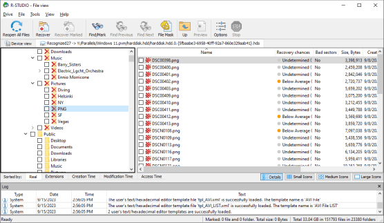 Открытые файлы на диске Windows 11 созданном в Parallels Desktop for Mac