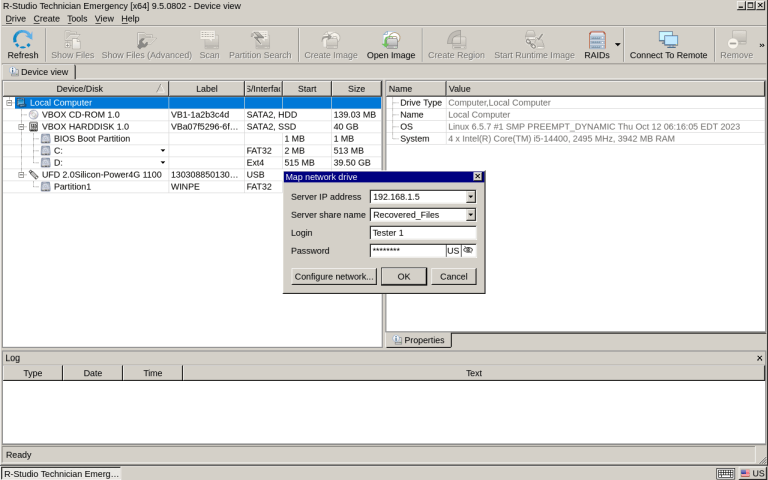 Подключение сетевого диска