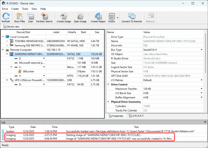 Результаты создания образов